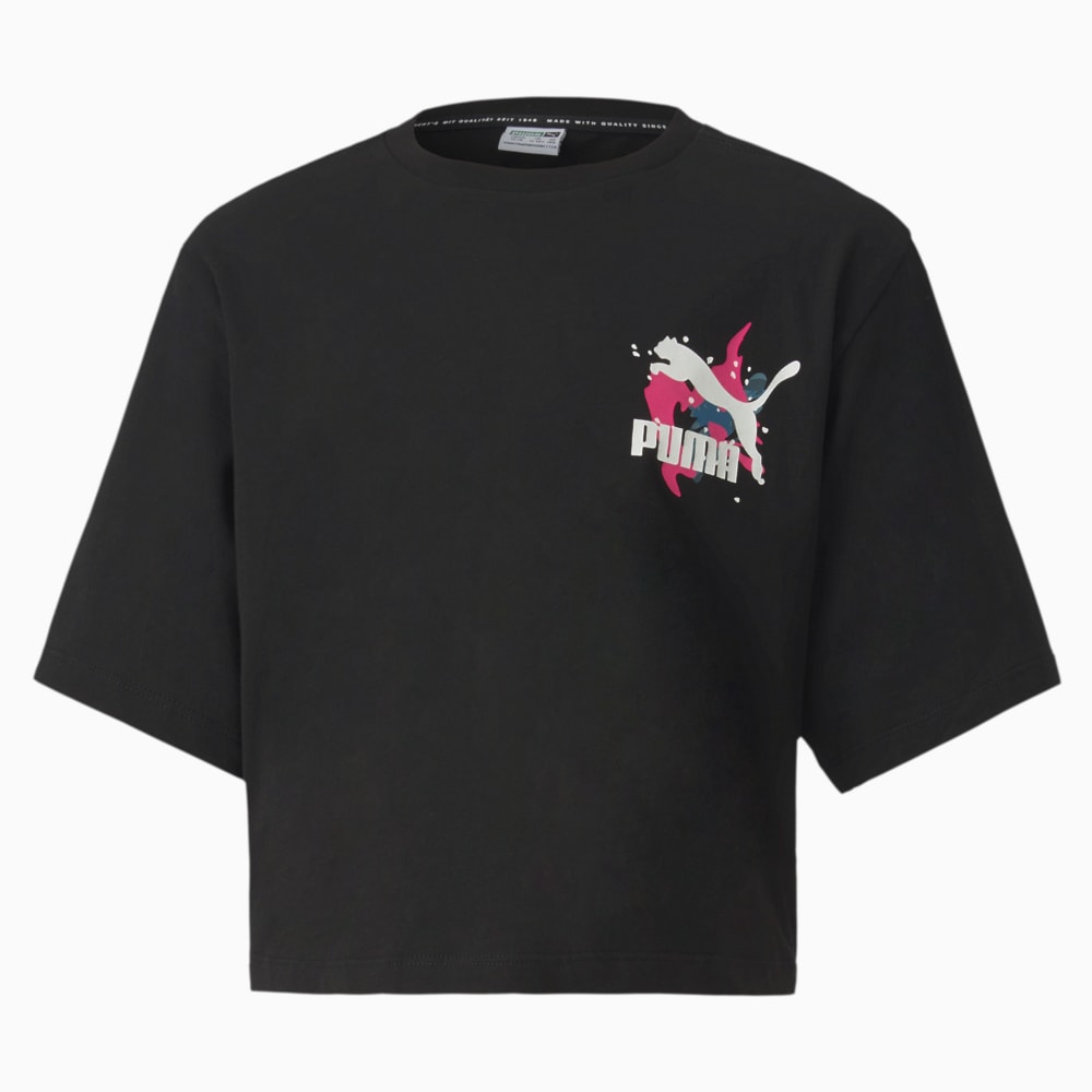 фото Детская футболка classics wild tee puma