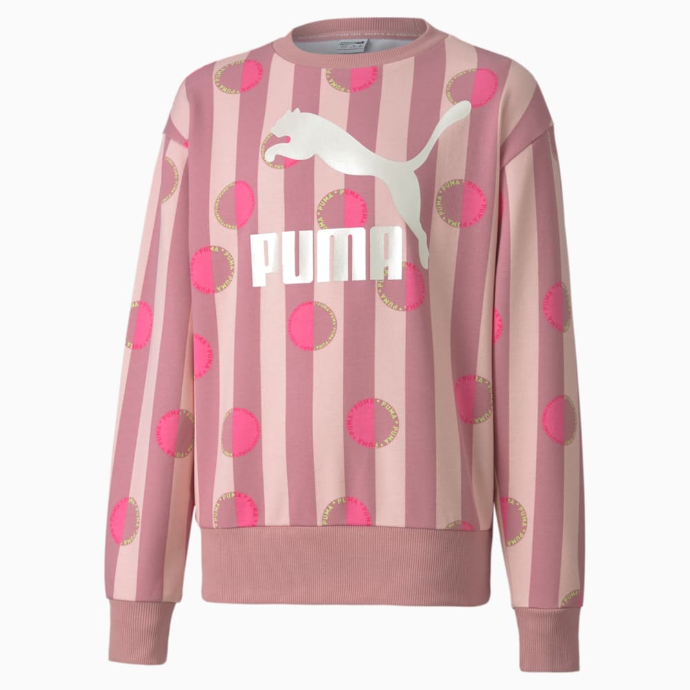 фото Детская толстовка classics cndy crew puma