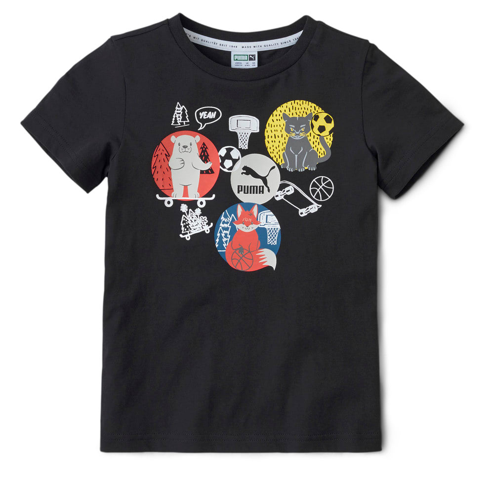 Animals Suede Cocuk T Shirt Siyah Puma Puma Turkiye Resmi Alisveris Sitesi