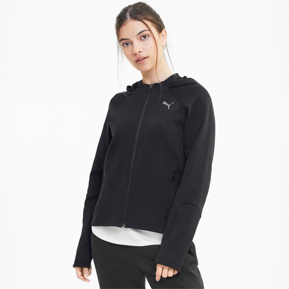 Зображення Puma Толстовка EVOSTRIPE Full-Zip Hoodie #1: Puma Black