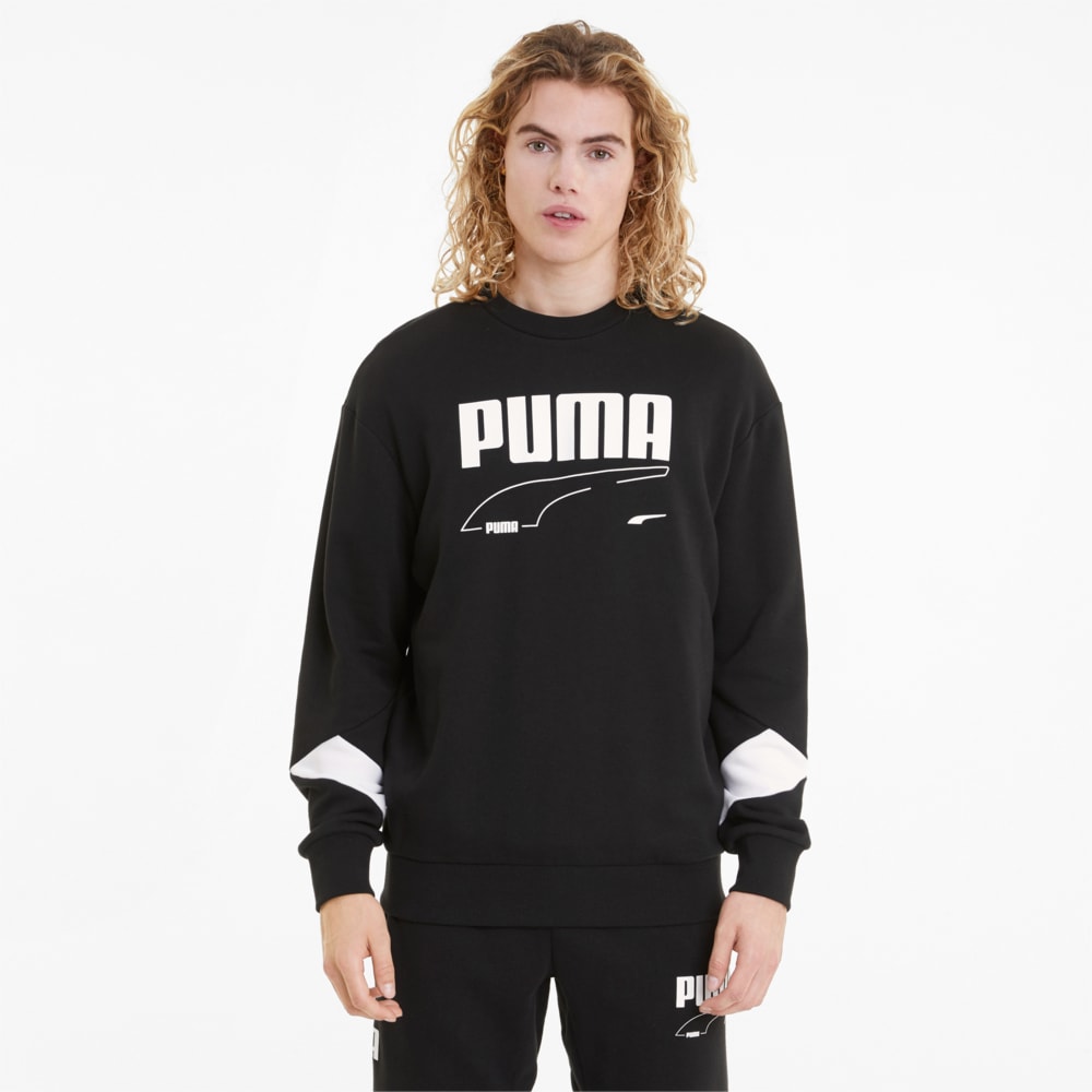 фото Толстовка rebel crew neck men's sweater puma