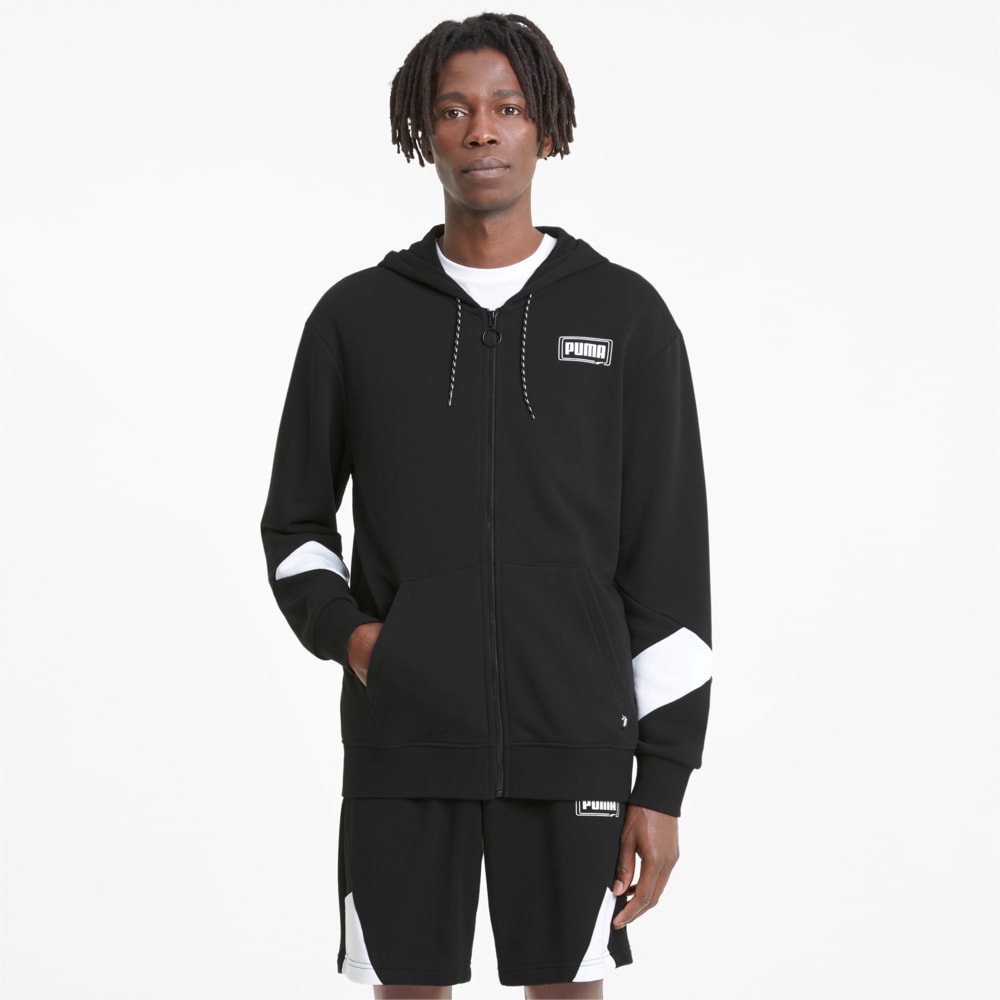 Puma rebel block hoodie top