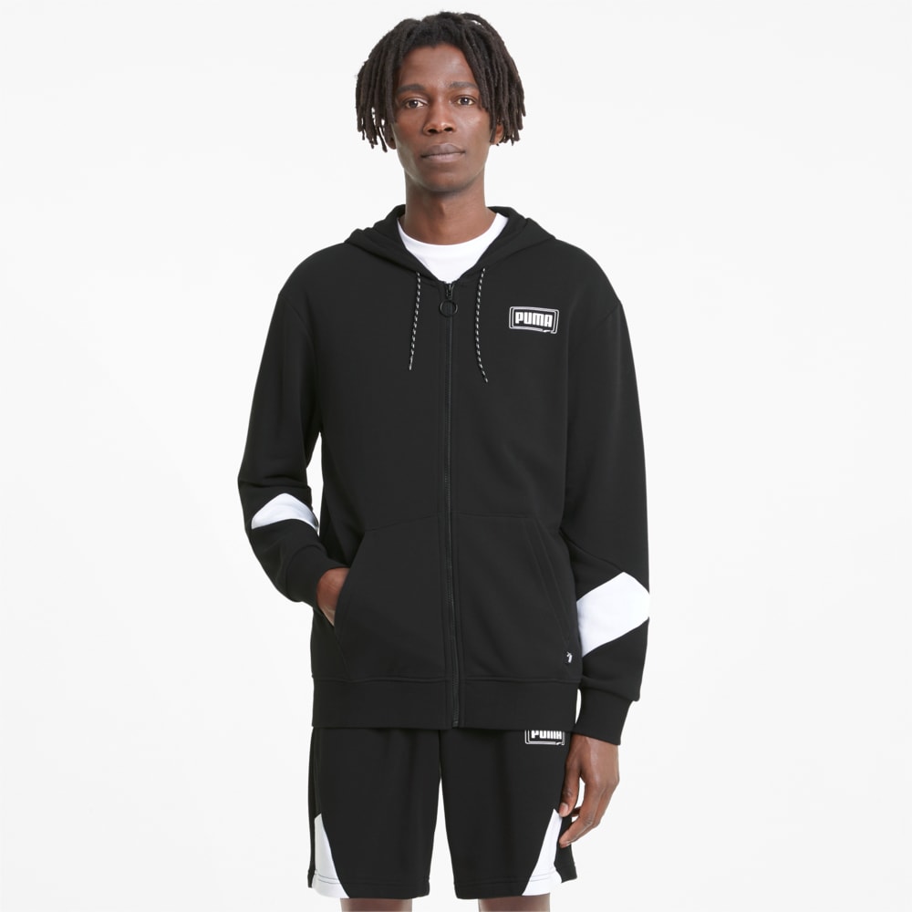 Зображення Puma Толстовка Rebel Full-Zip Men's Hoodie #1: Puma Black