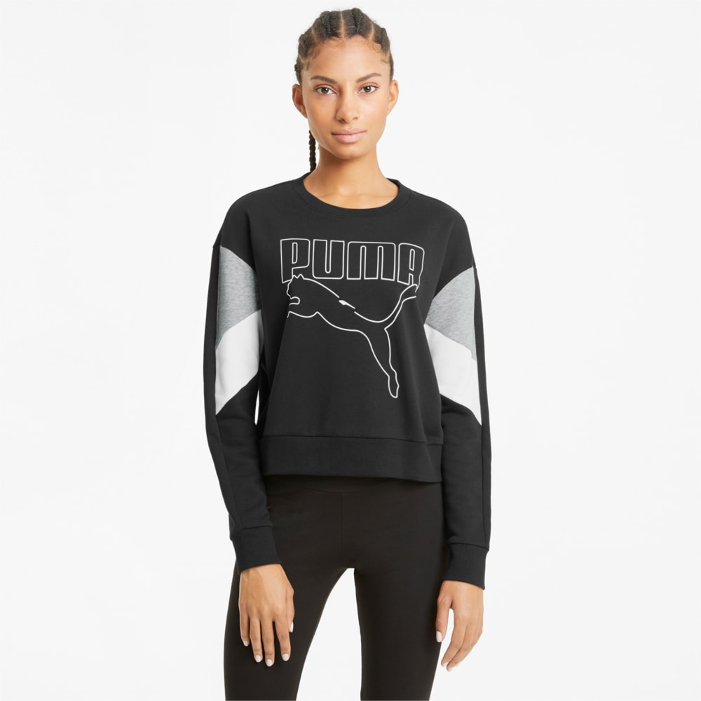 Зображення Puma Толстовка Rebel Crew Neck Women's Sweater #1: Puma Black
