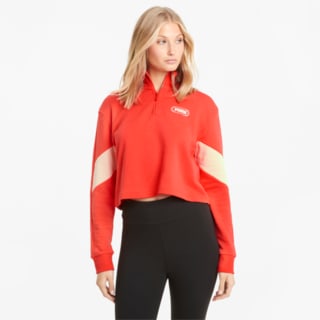 Изображение Puma Толстовка Rebel Half-Zip Crew Neck Women's Sweater