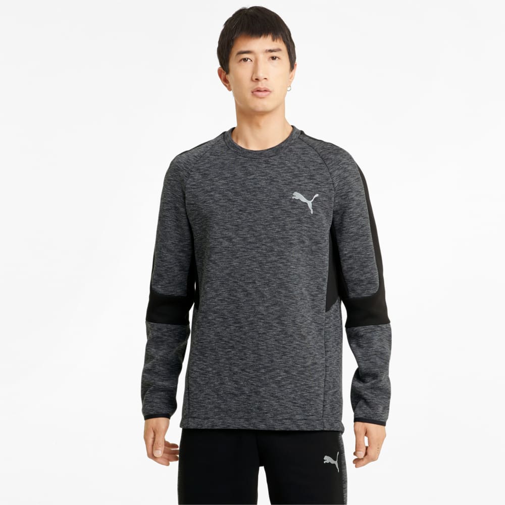 Зображення Puma Толстовка Evostripe Crew Neck Men's Sweater #1: Puma Black