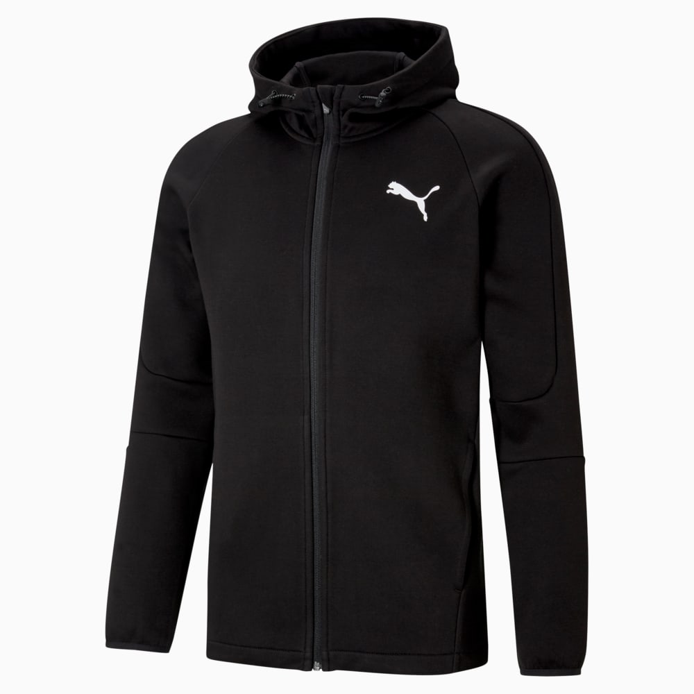 Image PUMA Jaqueta com Capuz EVOSTRIPE Core Malha Simples Full-Zip Masculino #3
