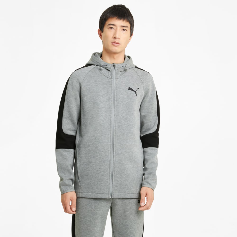 Зображення Puma Толстовка Evostripe Full-Zip Men’s Hoodie #1: Medium Gray Heather