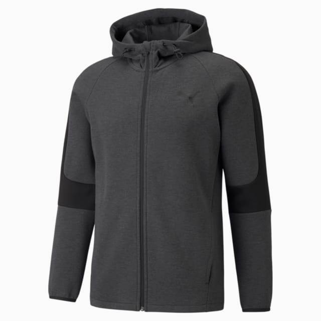 Image PUMA Jaqueta com Capuz EVOSTRIPE Core Malha Simples Full-Zip Masculino