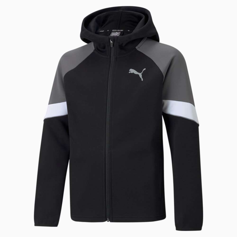 Зображення Puma Дитяча толстовка Active Sports Full-Zip Youth Hoodie #1: Puma Black