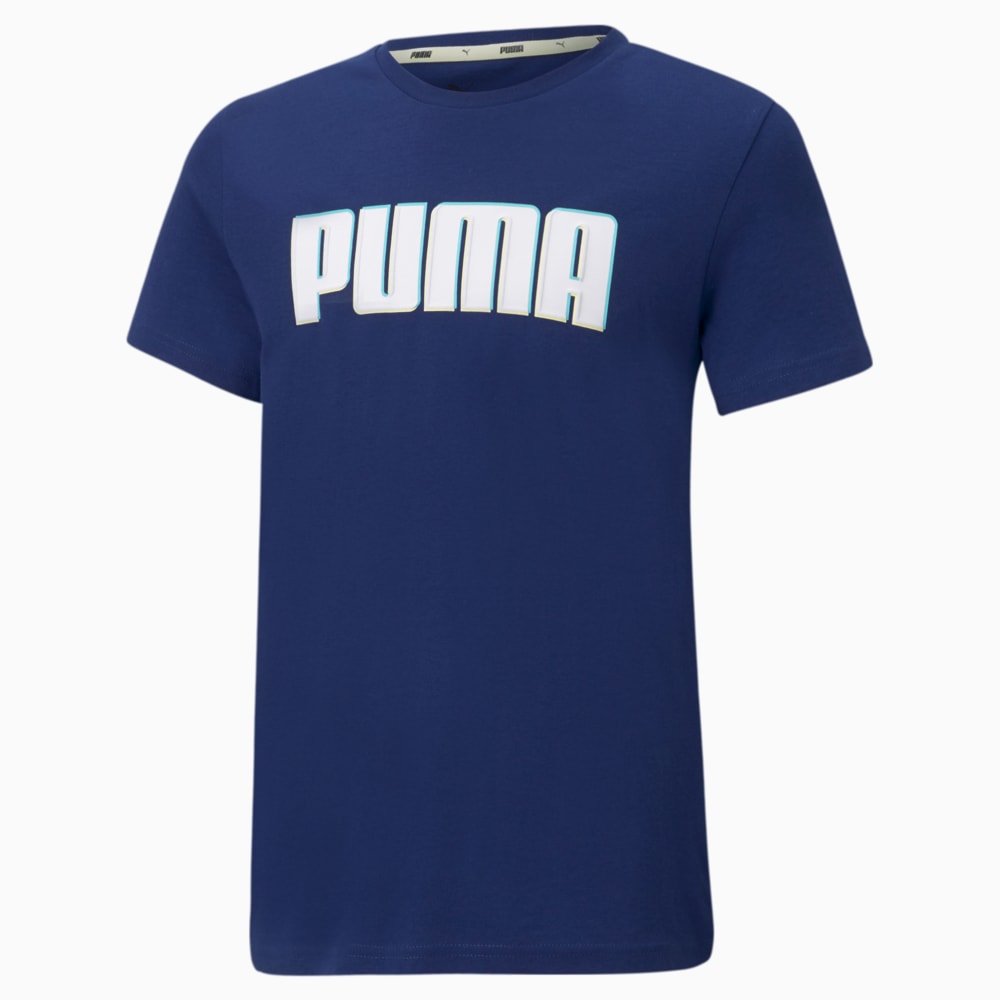 Изображение Puma Детская футболка Alpha Graphic Youth Tee #1