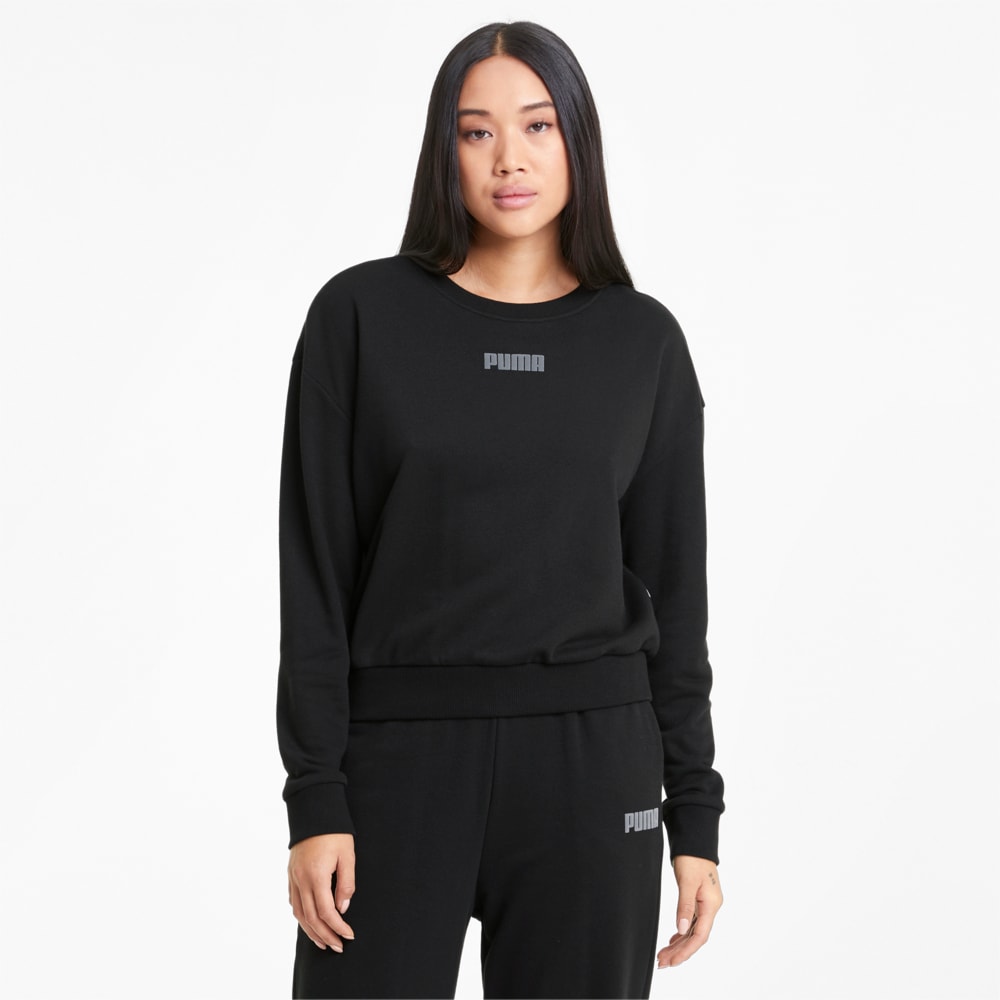 Modern Basics Crew Neck Women s Sweatshirt Puma Black Puma 585932 01