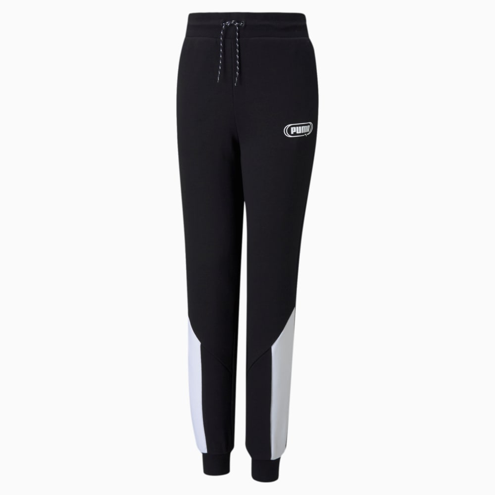 Изображение Puma Детские штаны Rebel Youth Sweatpants #1: Puma Black