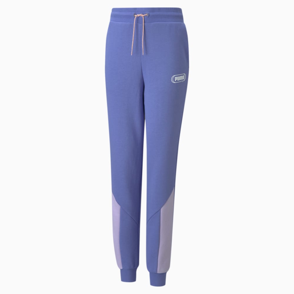 Изображение Puma Детские штаны Rebel Youth Sweatpants #1: Hazy Blue