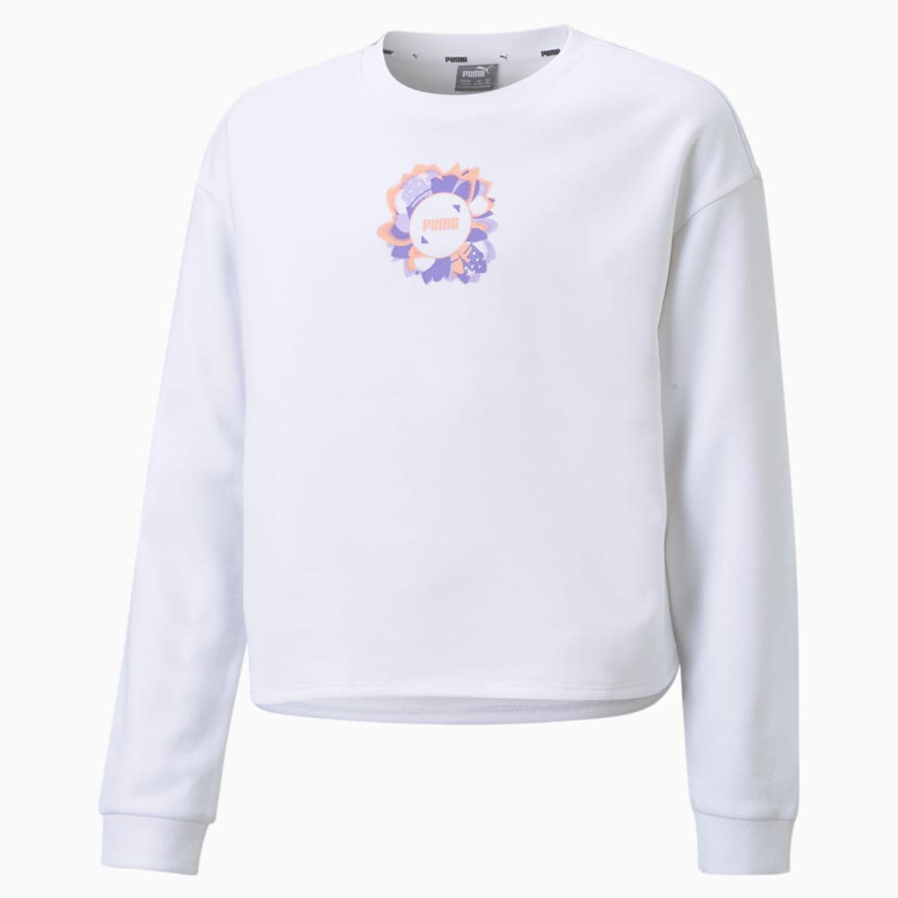 Зображення Puma Дитяча толстовка Alpha Crew Youth Sweatshirt #1: Puma White