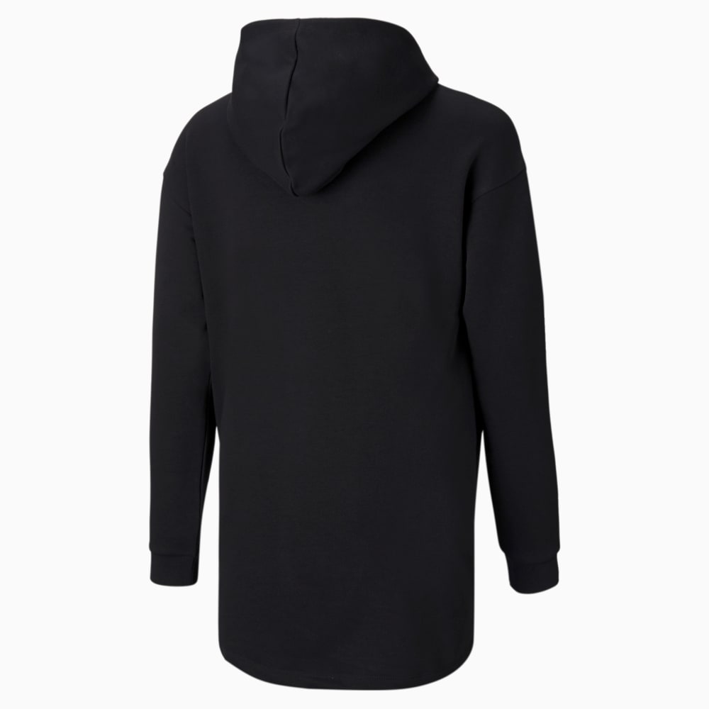 Изображение Puma Детская толстовка Alpha Elongated Youth Hoodie #2: Puma Black