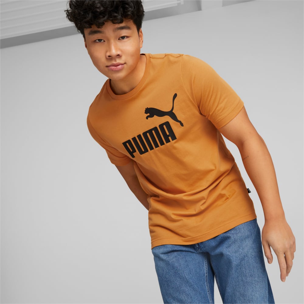 Изображение Puma Футболка Essentials Logo Men's Tee #1: Desert Clay