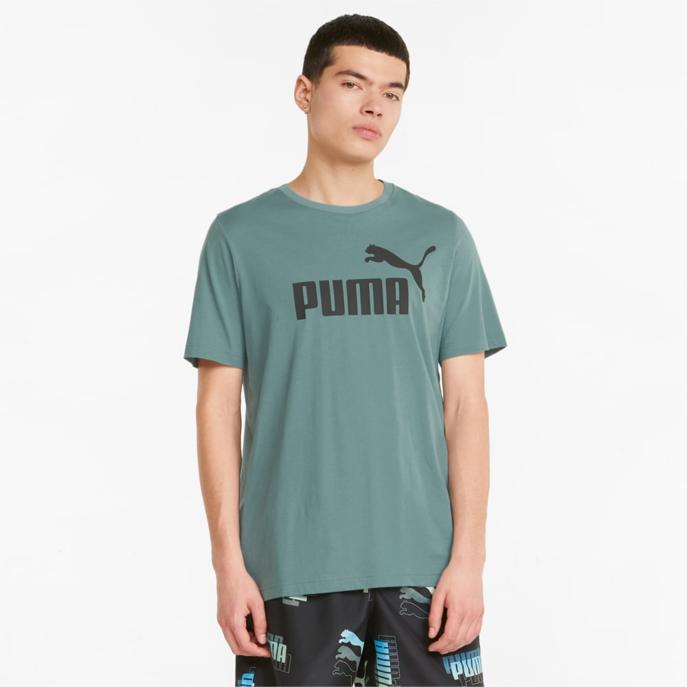 Изображение Puma Футболка Essentials Logo Men's Tee #1: Mineral Blue