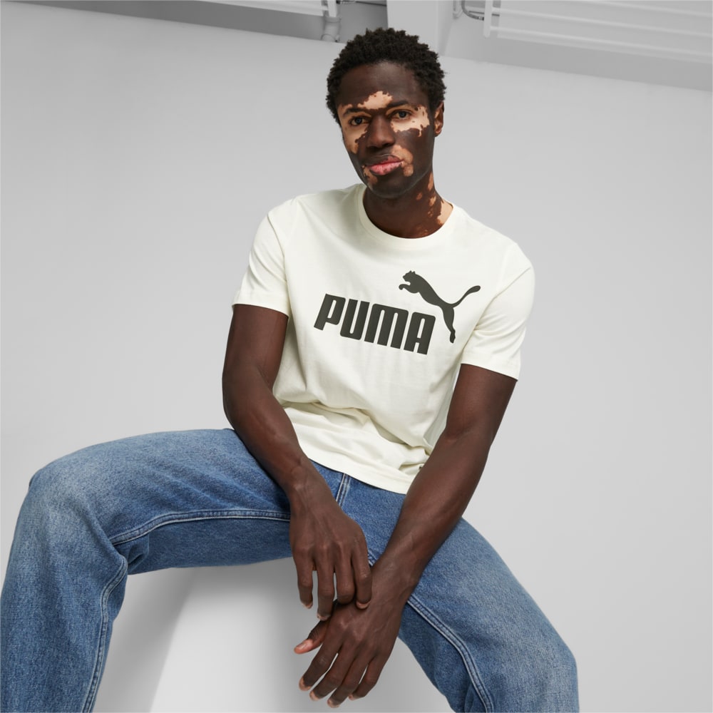 Изображение Puma Футболка Essentials Logo Men's Tee #1: Warm White