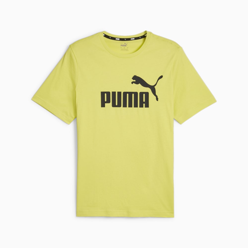 Зображення Puma Футболка Essentials Logo Men's Tee #1: Lime Sheen