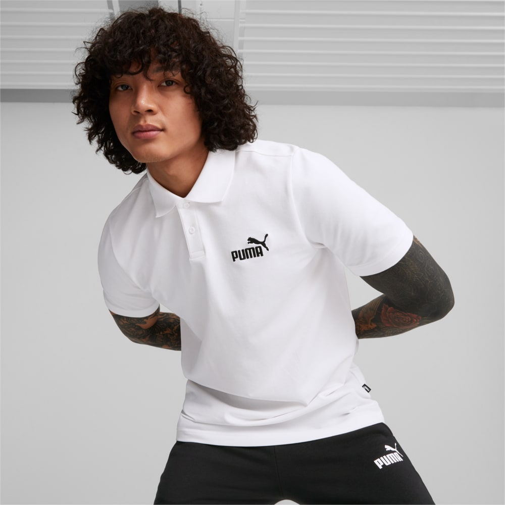 Зображення Puma Поло Essentials Pique Men's Polo Shirt #1: Puma White