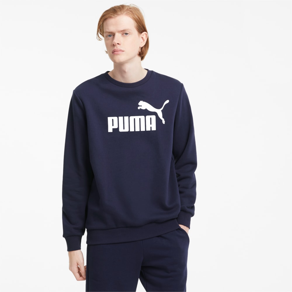 Изображение Puma Свитшот Essentials Big Logo Crew Neck Men's Sweater #1: Peacoat