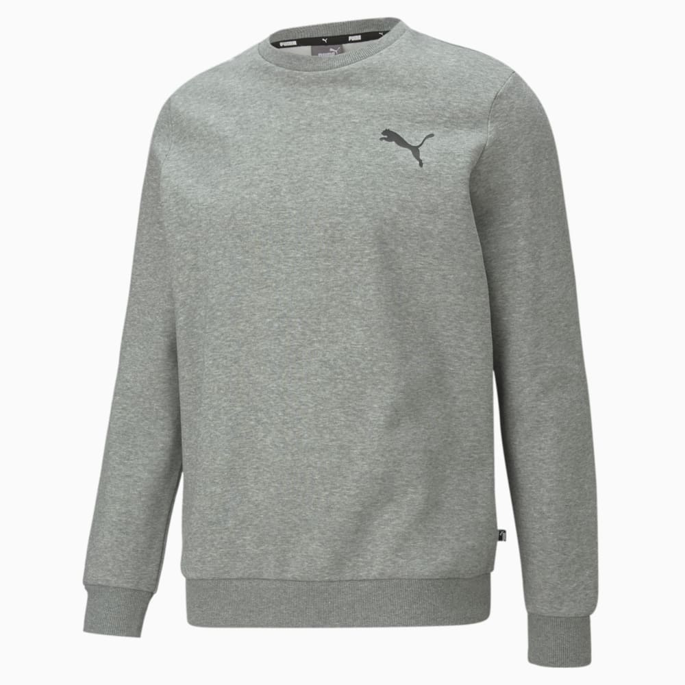 Зображення Puma Толстовка Essentials Small Logo Crew Neck Men's Sweatshirt #1: Medium Gray Heather-Cat