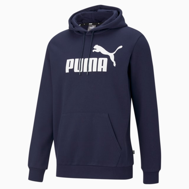 Imagen PUMA Polerón con capucha con logotipo grande para hombre Essentials