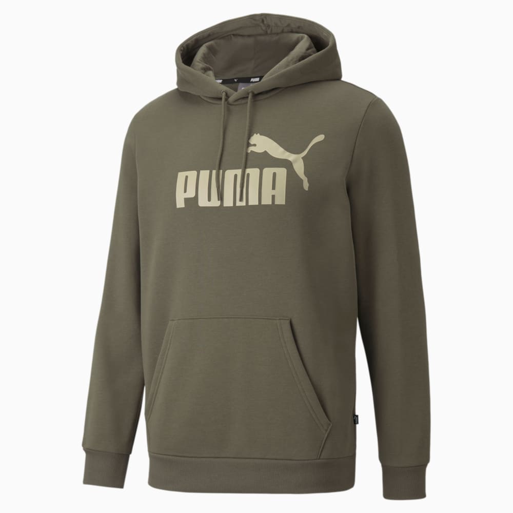 Puma olive green hoodie best sale