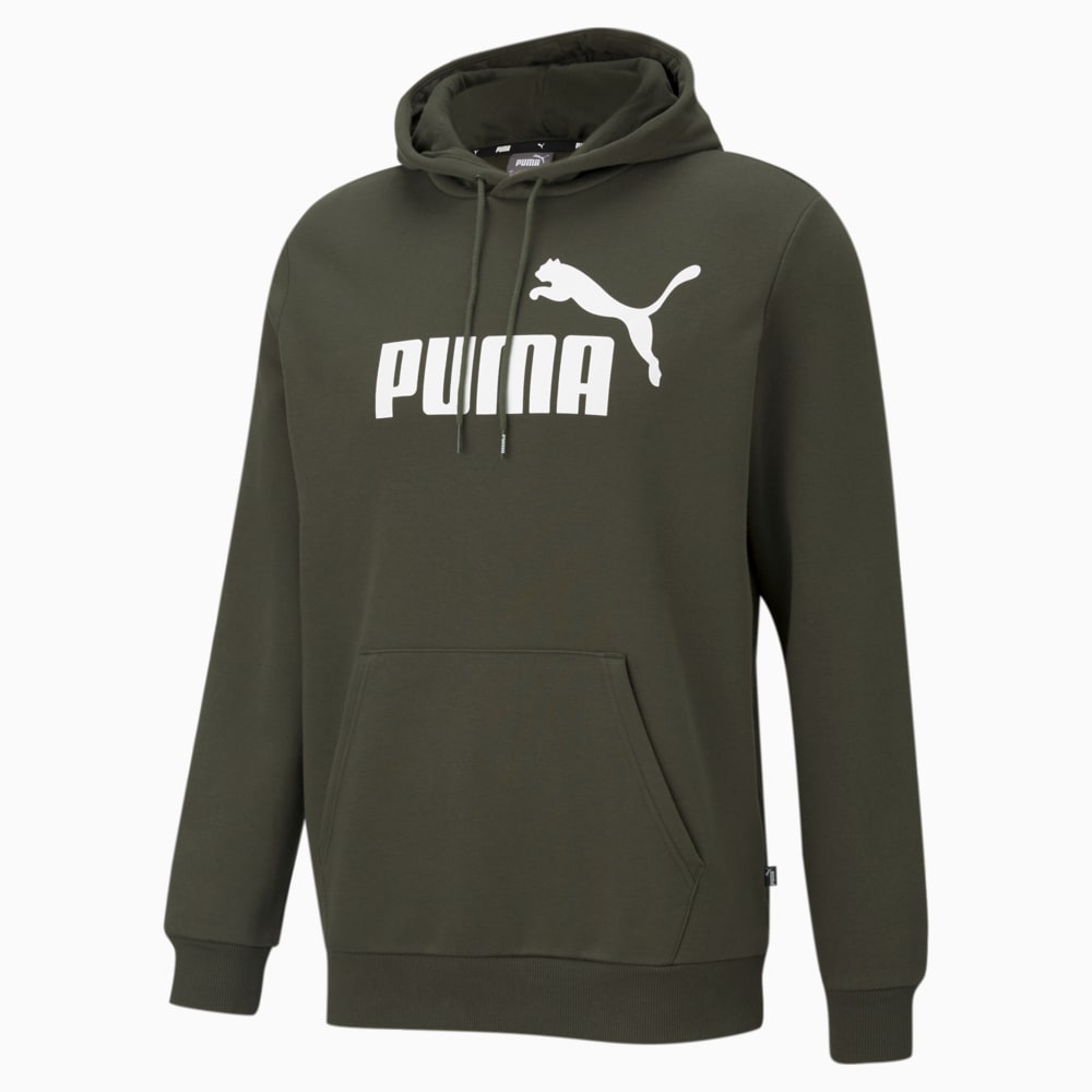 Essentials Big Logo Men s Hoodie Forest Night Puma 586687 70