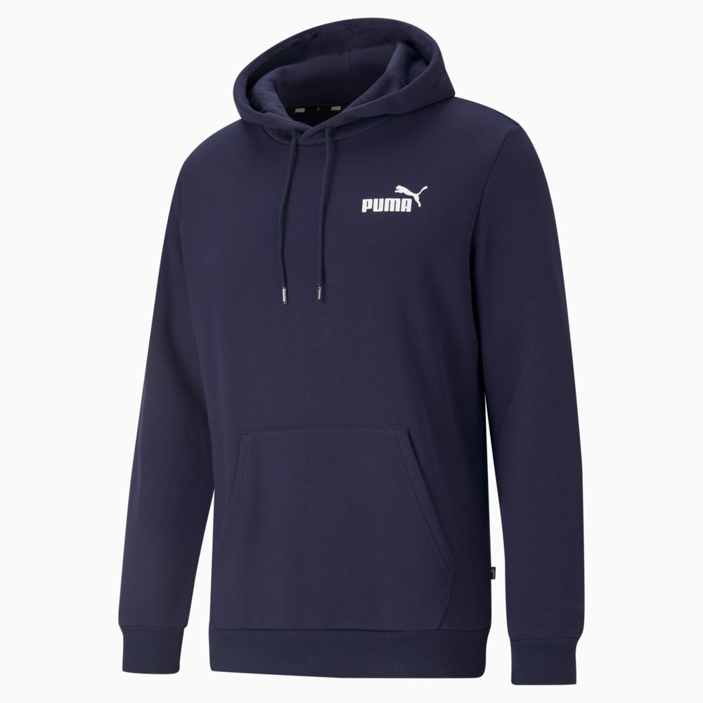 Imagen PUMA Polerón con capucha con logotipo pequeño para hombre Essentials #1