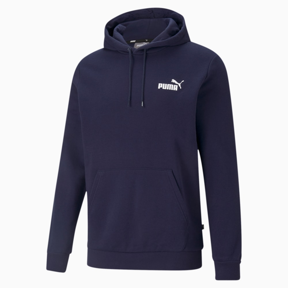 Изображение Puma Толстовка Essentials Small Logo Men's Hoodie #1: Peacoat