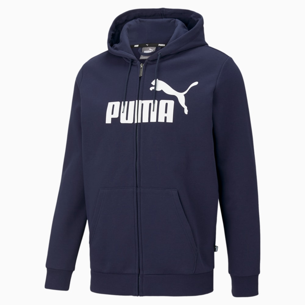 Зображення Puma Толстовка Essentials Big Logo Full-Zip Men's Hoodie #1: Peacoat