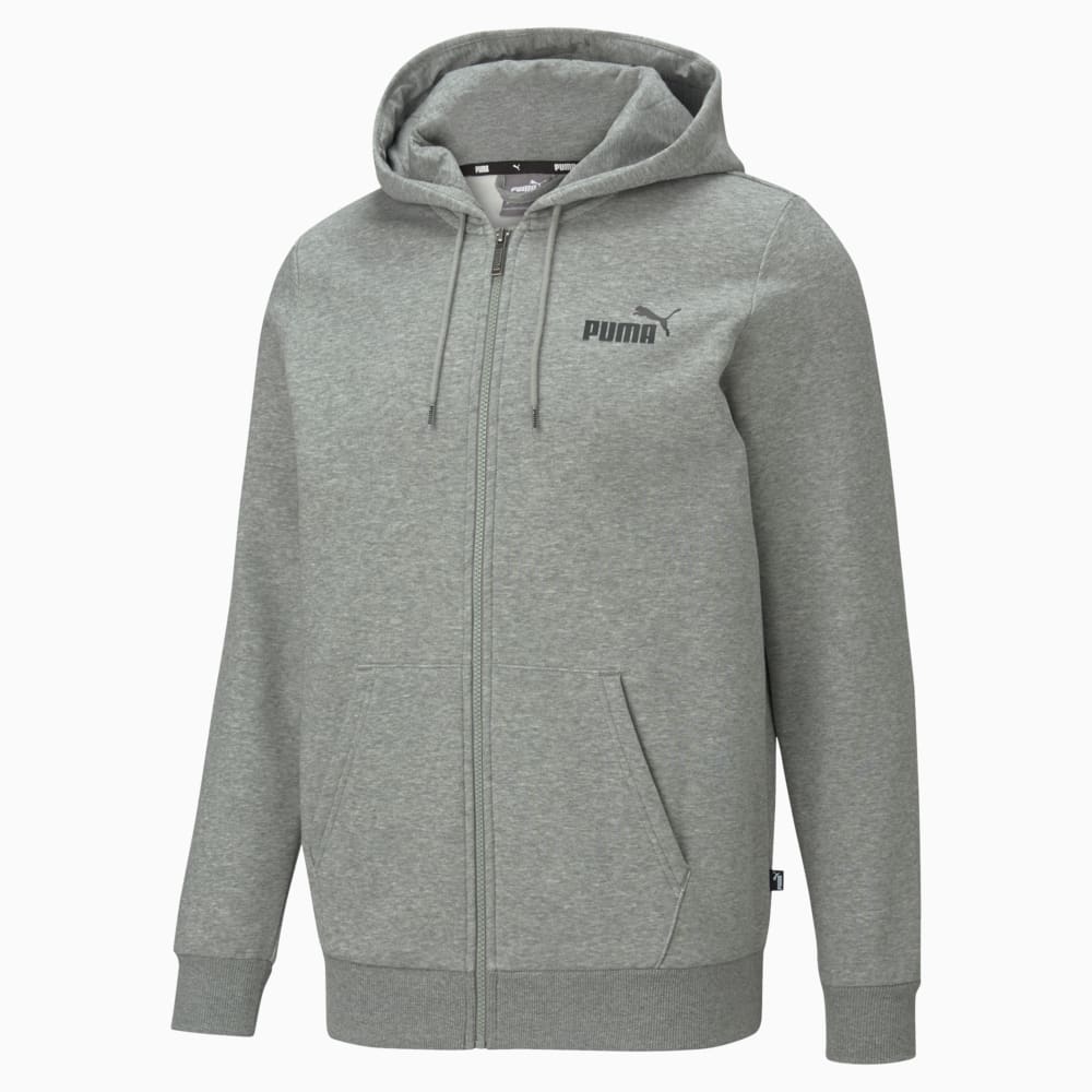 Chaqueta Con Logotipo Capucha Y Cierre Completo para Hombre Essentials Gris Puma