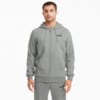 Зображення Puma Толстовка Essentials Full-Zip Logo Men's Hoodie #1: Medium Gray Heather