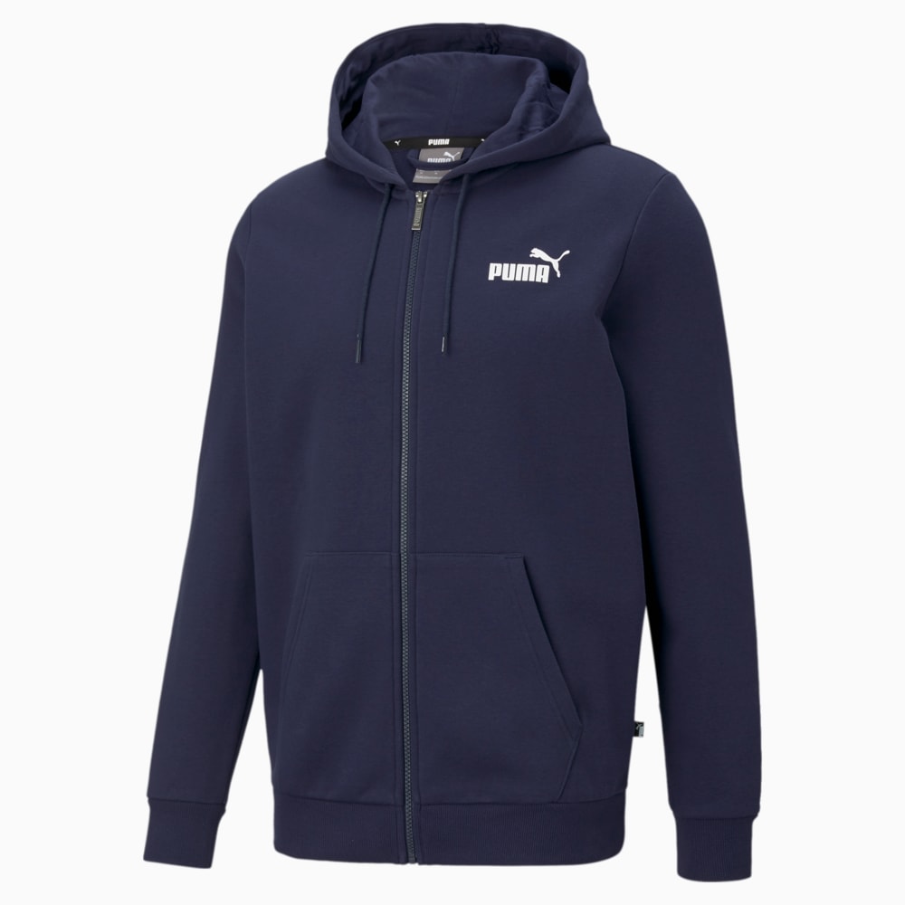 фото Толстовка essentials full-zip logo men's hoodie puma