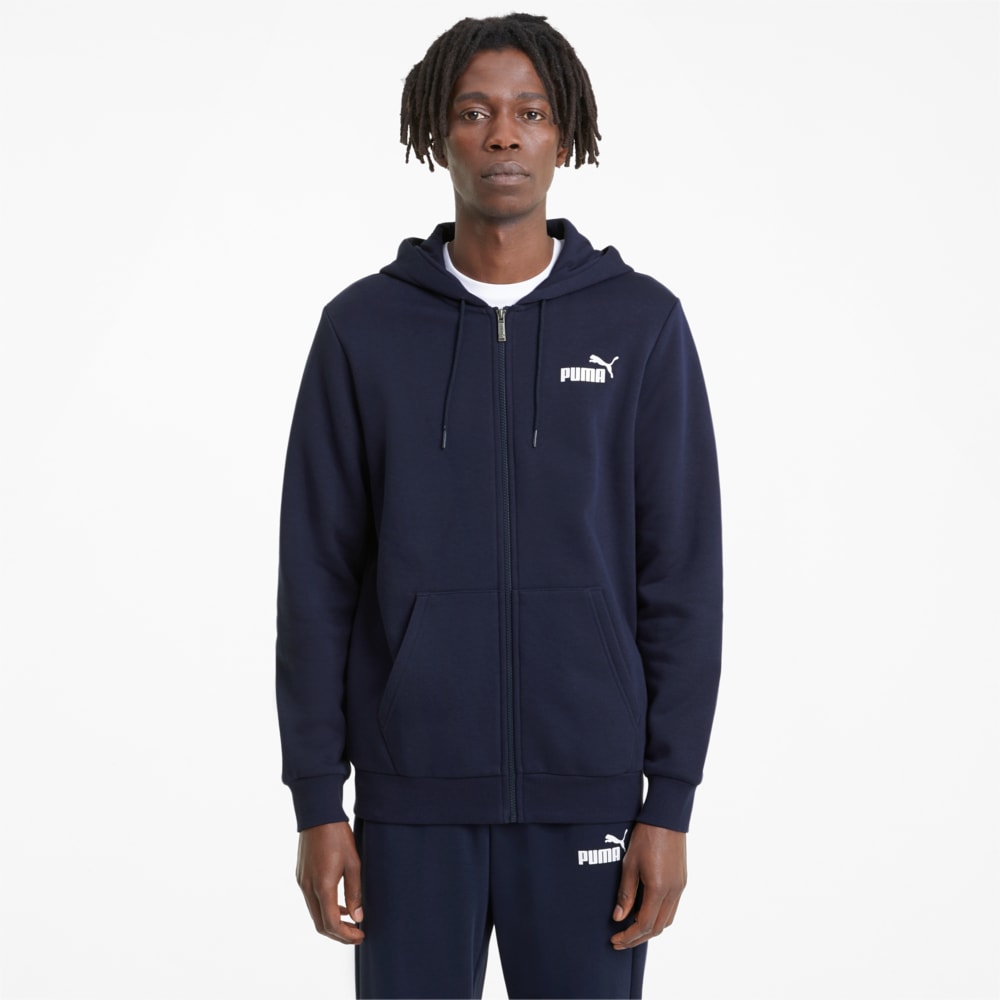фото Толстовка essentials full-zip logo men's hoodie puma