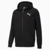 Изображение Puma Толстовка Essentials Full-Zip Logo Men's Hoodie #1: Puma Black-Cat