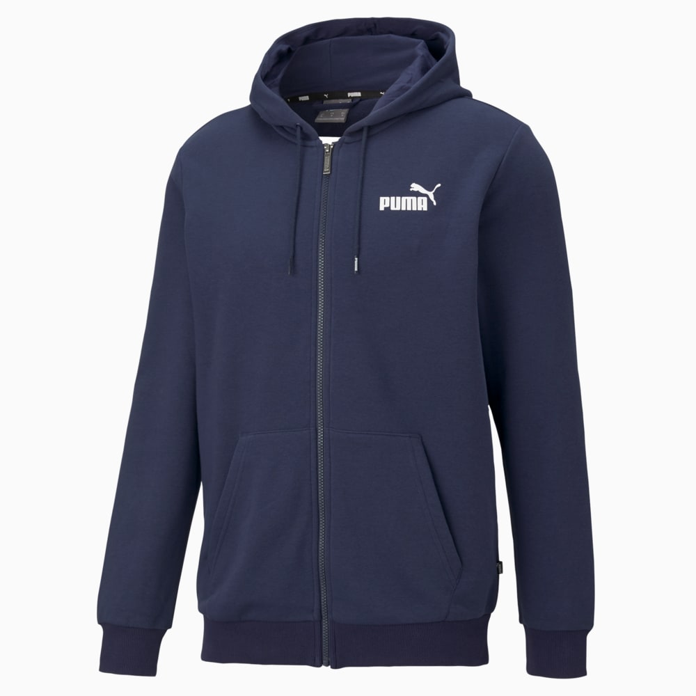 Зображення Puma Толстовка Essentials Small Logo Full-Zip Men's Hoodie #1: Peacoat