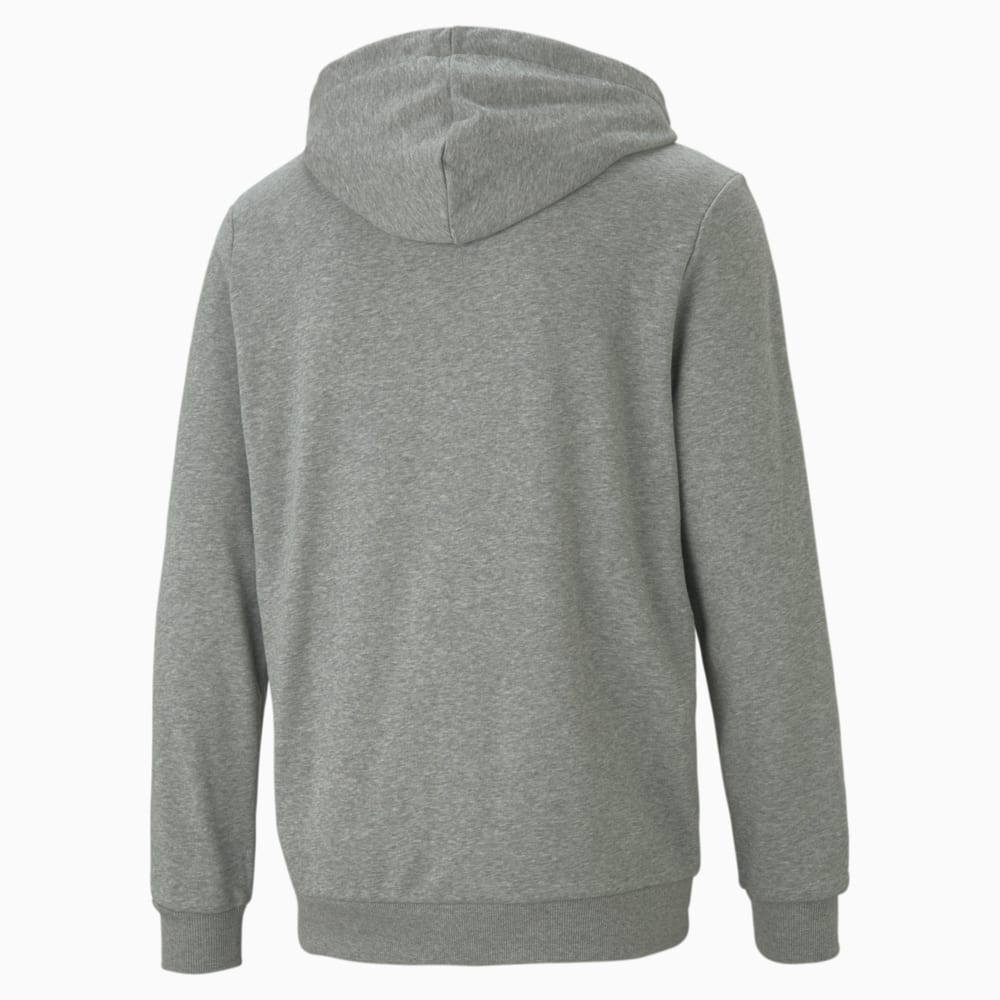 Изображение Puma Толстовка Essentials Small Logo Full-Zip Men's Hoodie #2: Medium Gray Heather-Cat