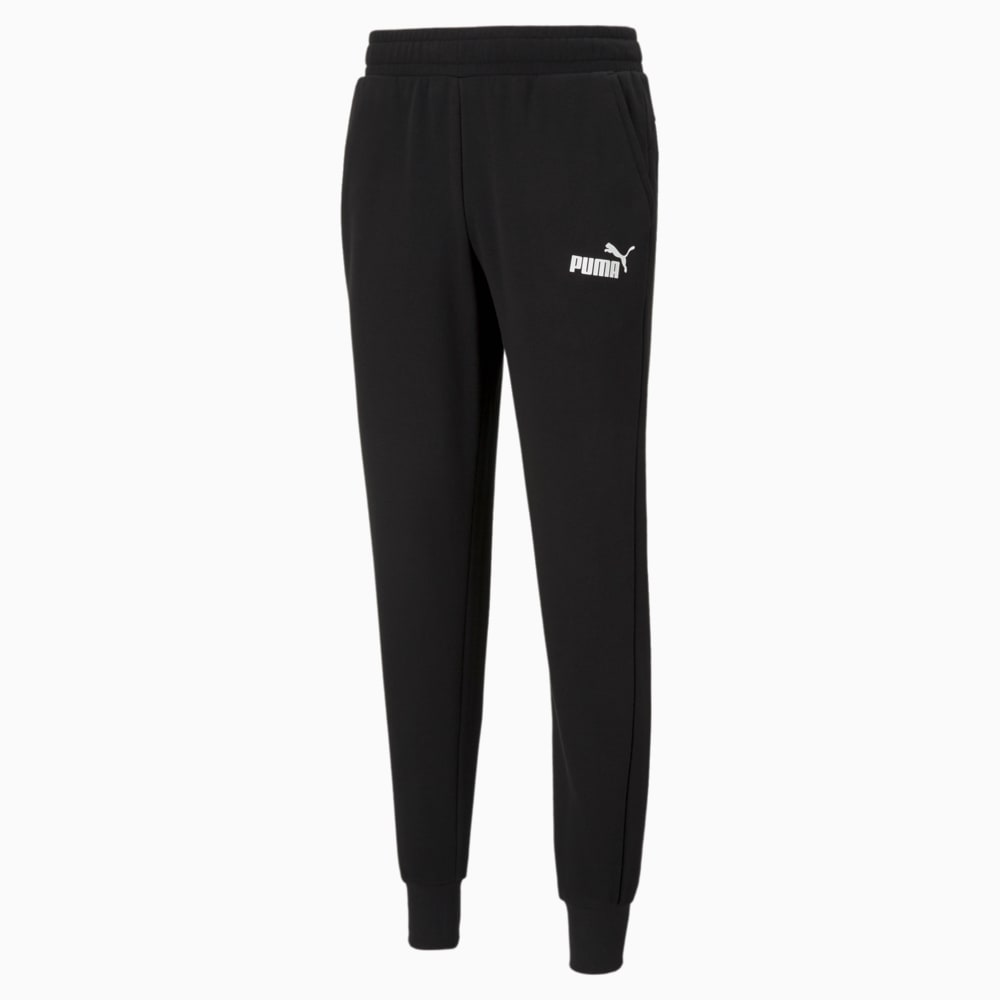Puma logo shop joggers in black
