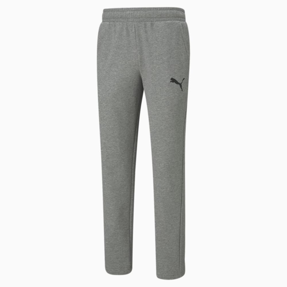Essentials Logo Men s Sweatpants Medium Gray Heather Cat Puma 586720 53
