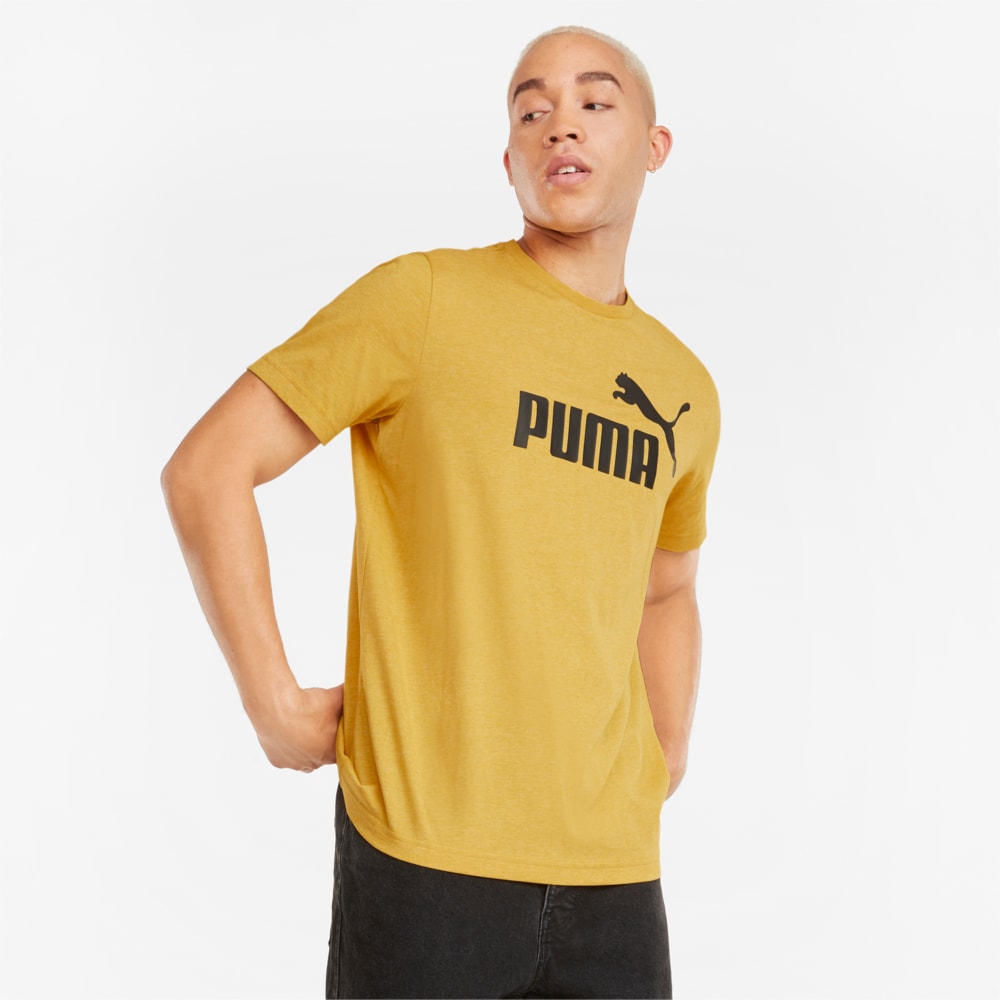 Изображение Puma Футболка Essentials Heather Men's Tee #1: Mineral Yellow