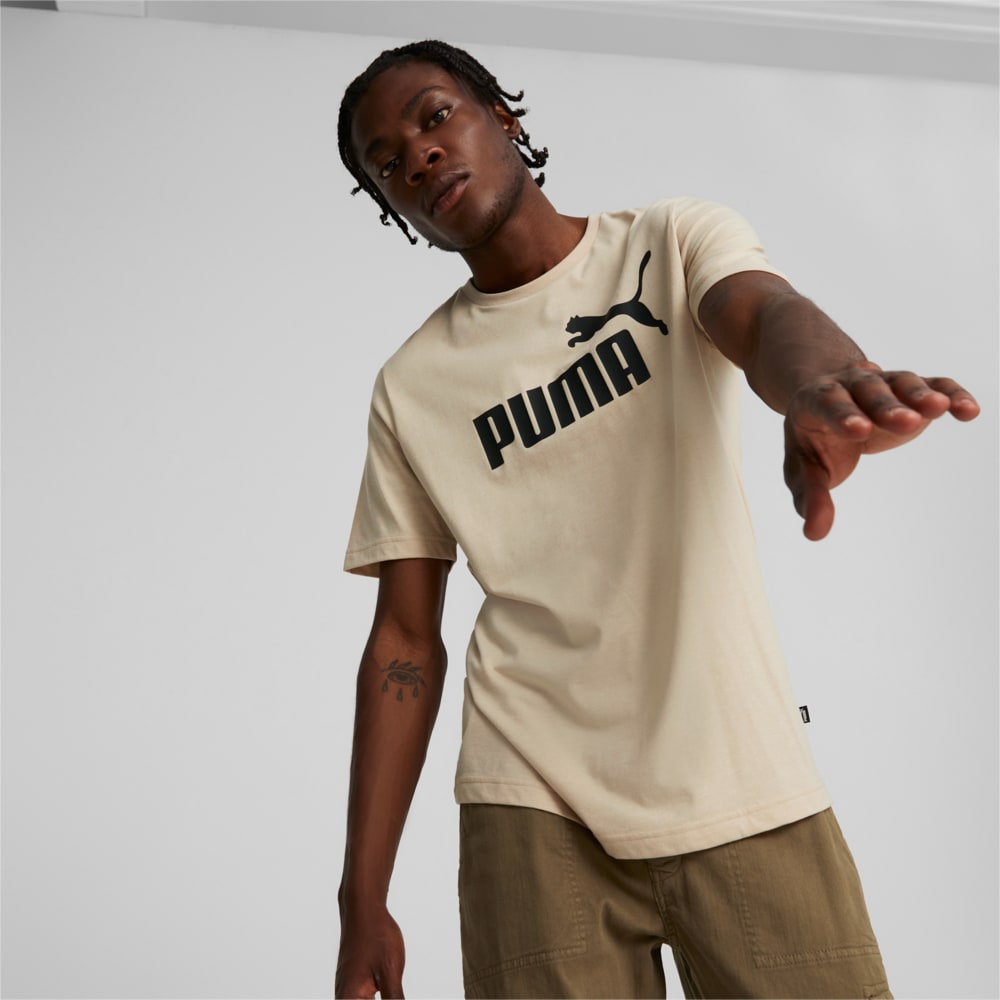 Изображение Puma Футболка Essentials Heather Men's Tee #1: Light Sand