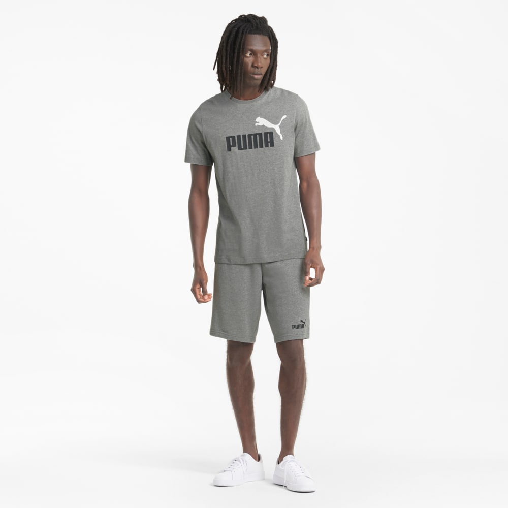 

PUMA - male - Футболка Essentials+ 2 Colour Logo Men's Tee – Medium Gray Heather –, Серый