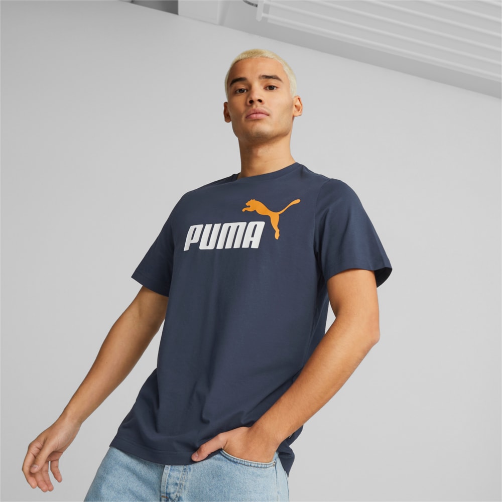 Image PUMA Camiseta Essentials+ 2 Colour Logo Masculina #1