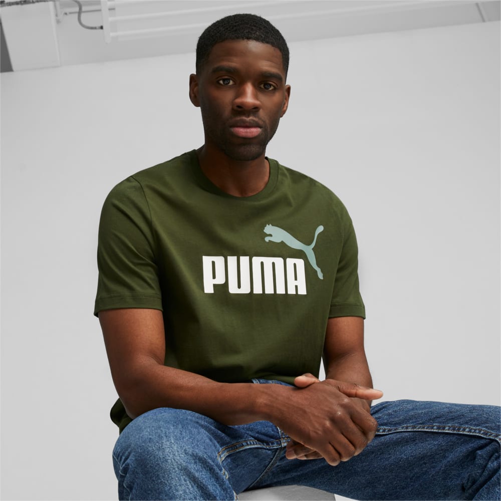 Image PUMA Camiseta Essentials+ 2 Colour Logo Masculina #1