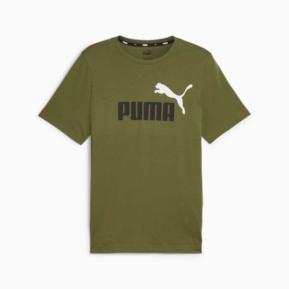 Imagen PUMA Polera con logotipo bicolor para hombre Essentials+ #1