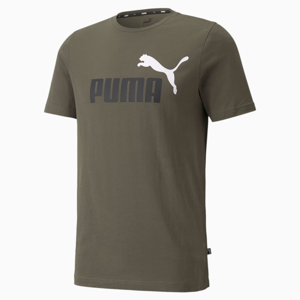 

PUMA - male - Футболка Essentials+ 2 Colour Logo Men's Tee – Grape Leaf –, Зеленый
