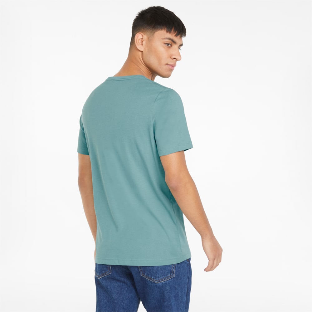 Изображение Puma Футболка Essentials+ 2 Colour Logo Men's Tee #2: Mineral Blue